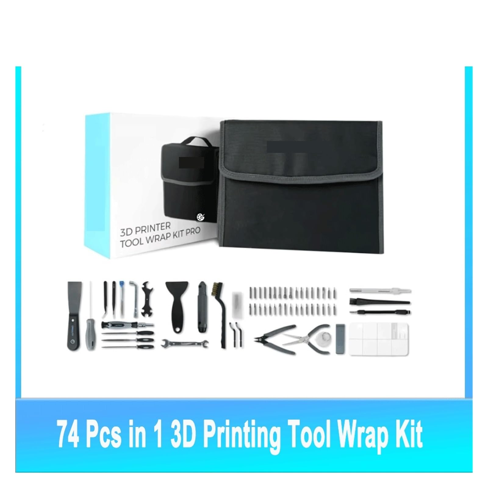 Kit de herramientas de 74 piezas, compatible con Creality