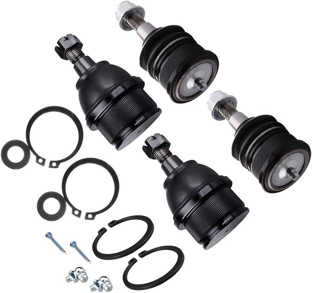 SCITOO 4-PC SET Suspension Kit Fit 2006-2010 For Jeep Commander 2005-2010 For Jeep Grand For Cherokee Lower Ball Joint, Upper Ball Joint