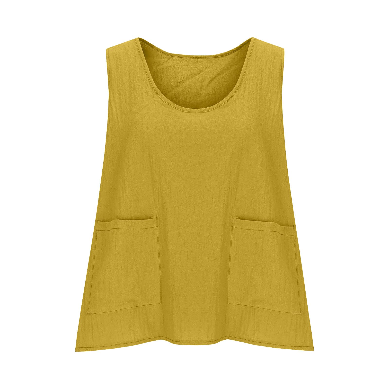 Débardeur Femme en Lin Chic et élégant col V Sangle Spaghetti Hauts sans Manche Été Debardeur Femmes Coton et Lin Gilet LéGer Respirant T-Shirts Ample Décontracté Tank Tops de Vacances Plage
