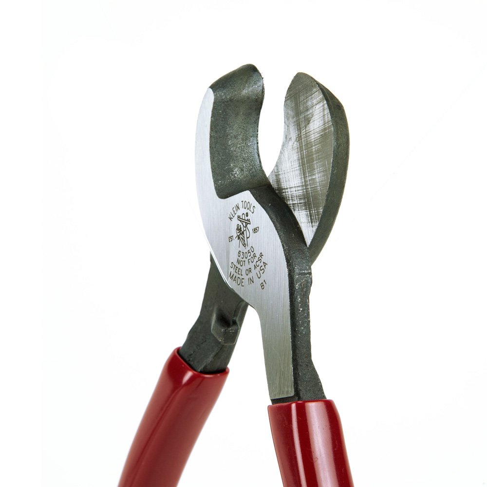 Klein Tools, 63050, Cortador de cables resistente para cables de aluminio, cobre y comunicaciones