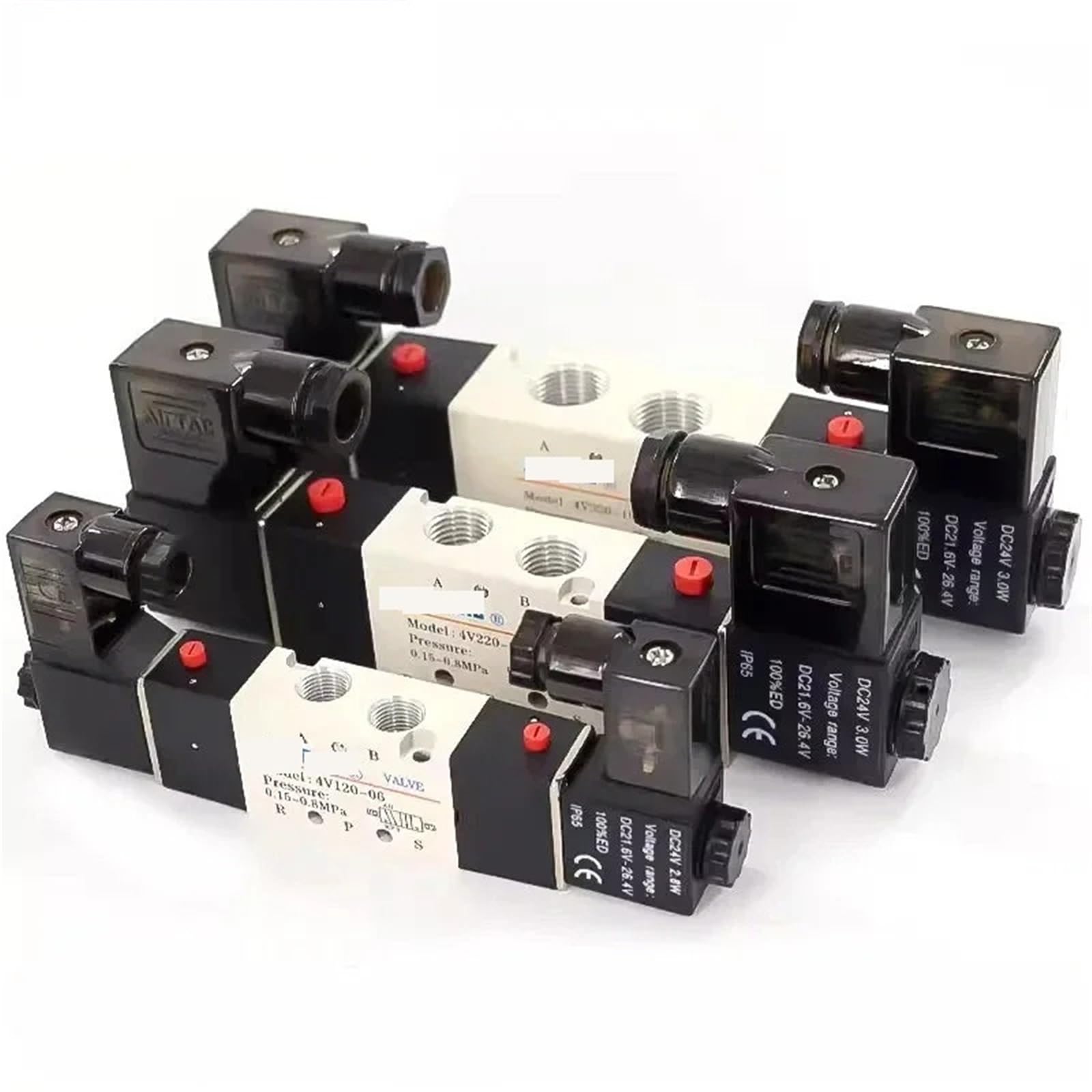 Électrovanne pneumatique 4V220-06 AC24V à 2 positions et 5 voies