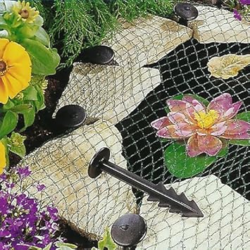 Image Heron Pond Cover Net - Garden Koi Fish Pond Pool Netting Fox Protector + Pegs (6 x 5m)
