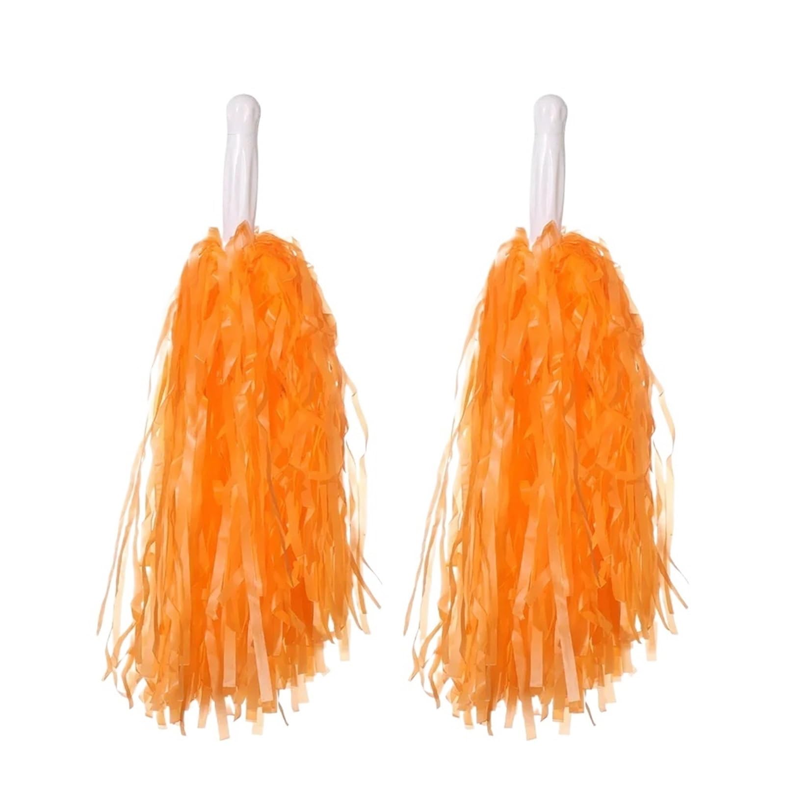 Pompom 1Pair Rainbow Plastic Cheerleader Pompoms Girl Cheer Refueling Props Cheerleading Pom Ppom for Cheerleaders(Color 7)