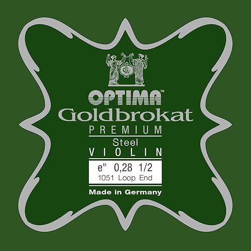 OPTIMA Goldbrokat Premium Violín E1 0.28 Loop End 1/2