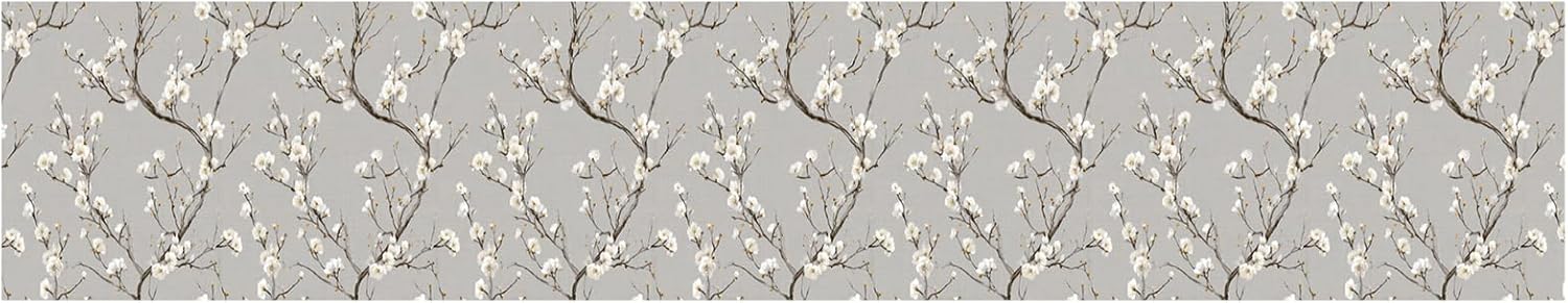 Grey Brick Wallpaper Border 196x4 Inch Peel and Stick Wall Border Removable Vinyl Wall Trim Rustic Stone Pattern for Kitchen Bathroom Living Room Home Decor