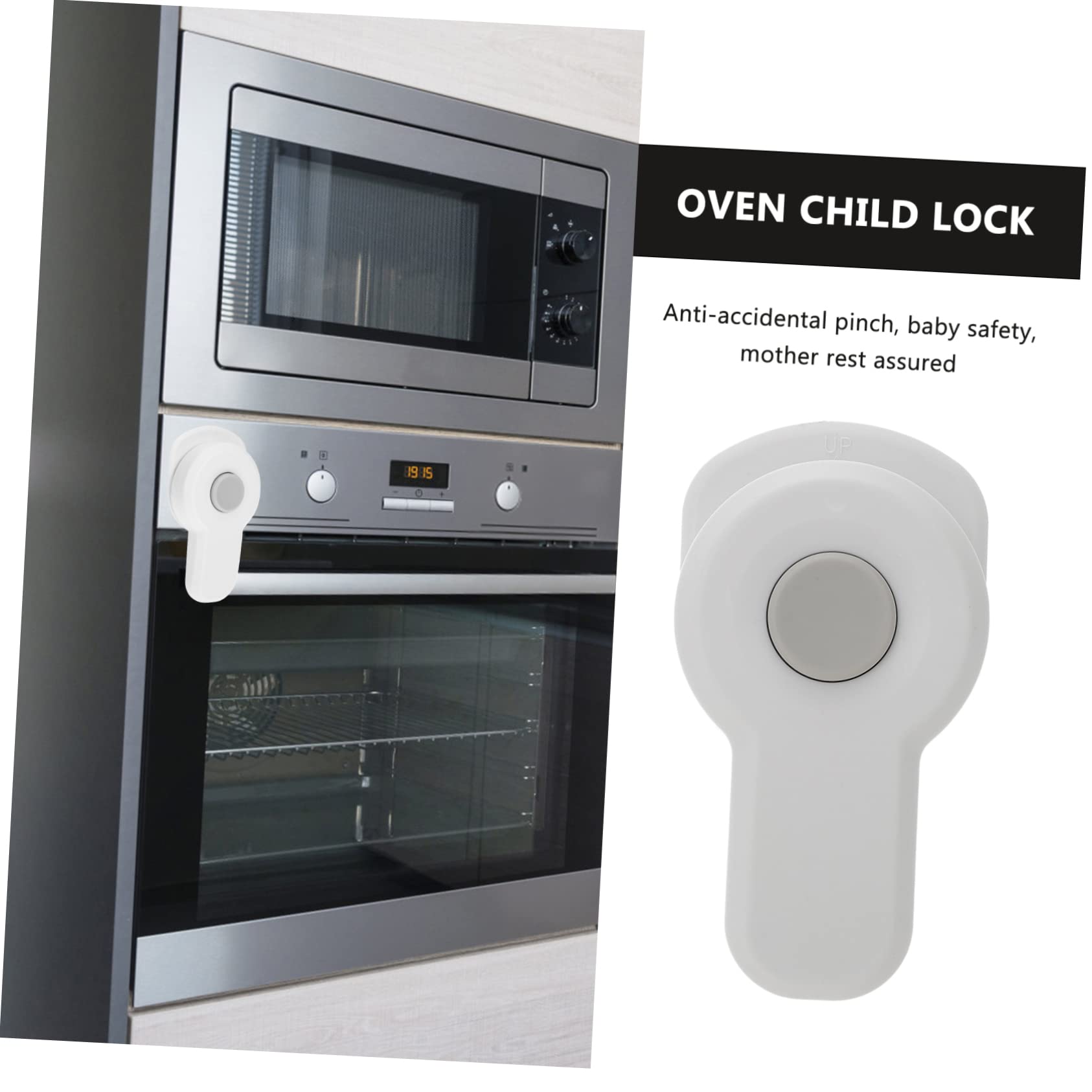 Toyvian 10pezzi Blocco Sicurezza Per Forno Per Chiusura Pratica e Resistente Installazione Facile Con Design Adesivo Protezione Sicura Per Piccoli e Affidabile