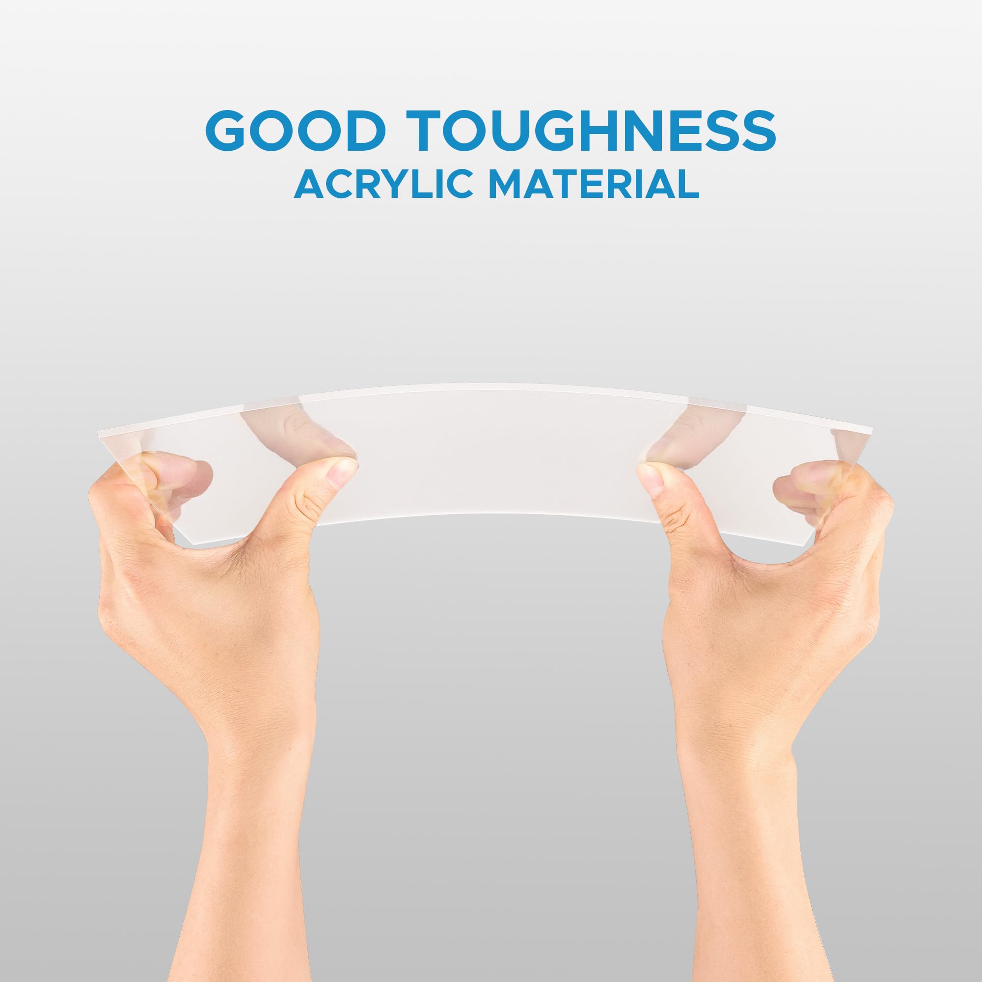 Clear Acrylic Sheets - 10 Pack for DIY & Laser Engraving -6 Clear Acrylic Sheets - 10 Pack for DIY & Laser Engraving -6