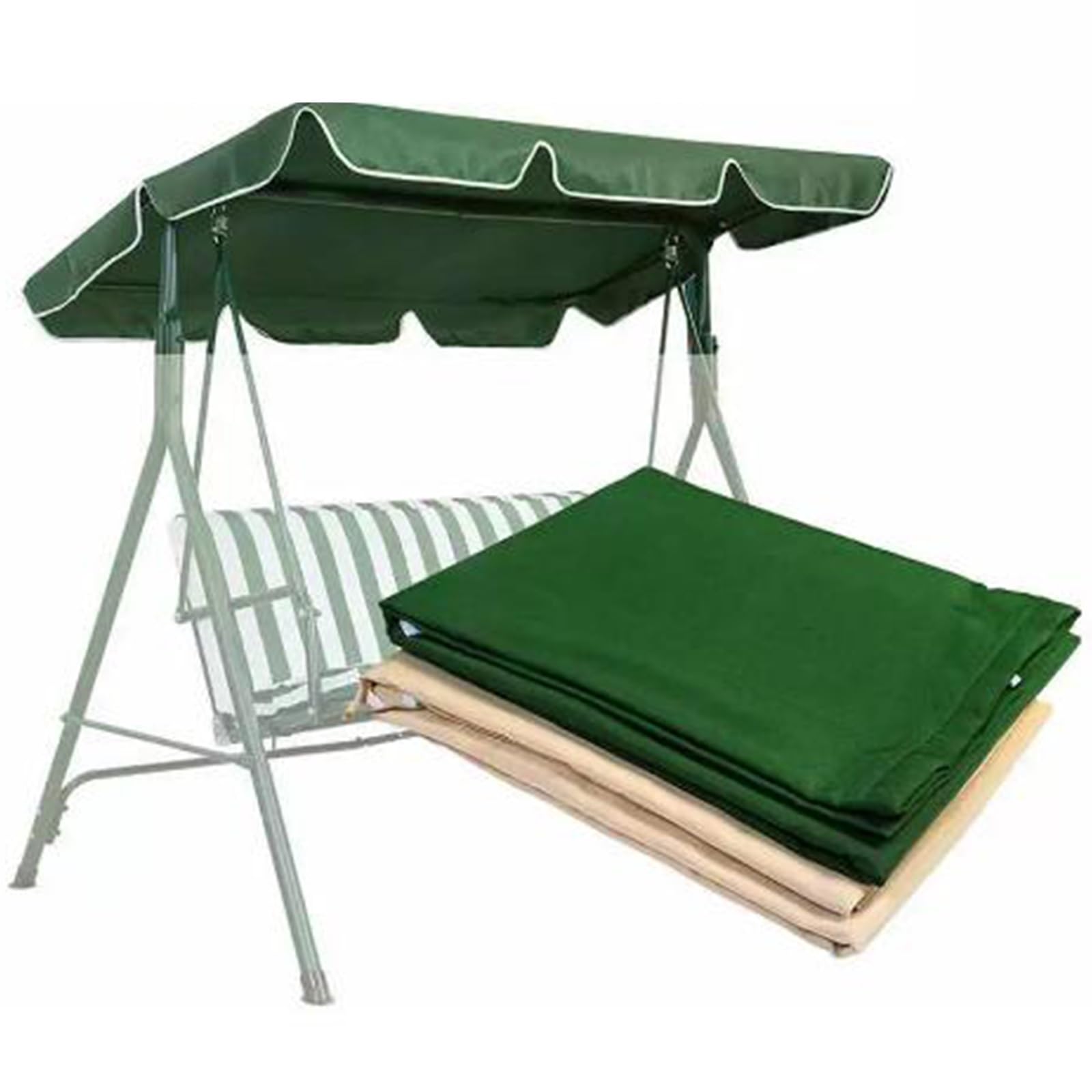 Toile de balancelle de porche imperméable avec haute protection solaire UV