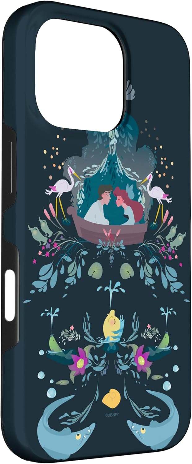 Disney The Little Mermaid Ariel Prince Eric Kiss The Girl Case for iPhone 16 Pro