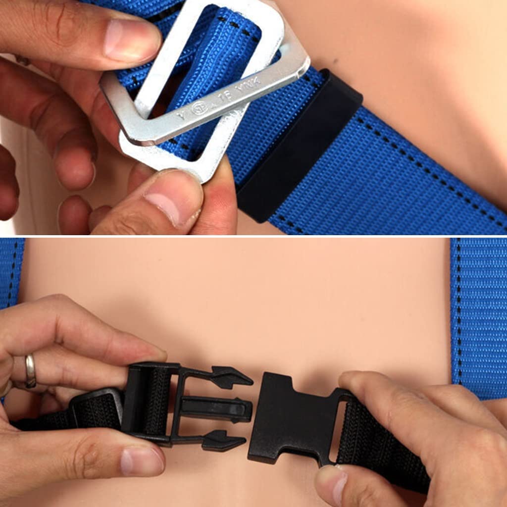 SwaYve Arnés de Seguridad para Protección Contra Caídas, Kit de Arnés de Seguridad Ajustable de 3 Puntos, Cinturón de Seguridad para Trabajos Aéreos