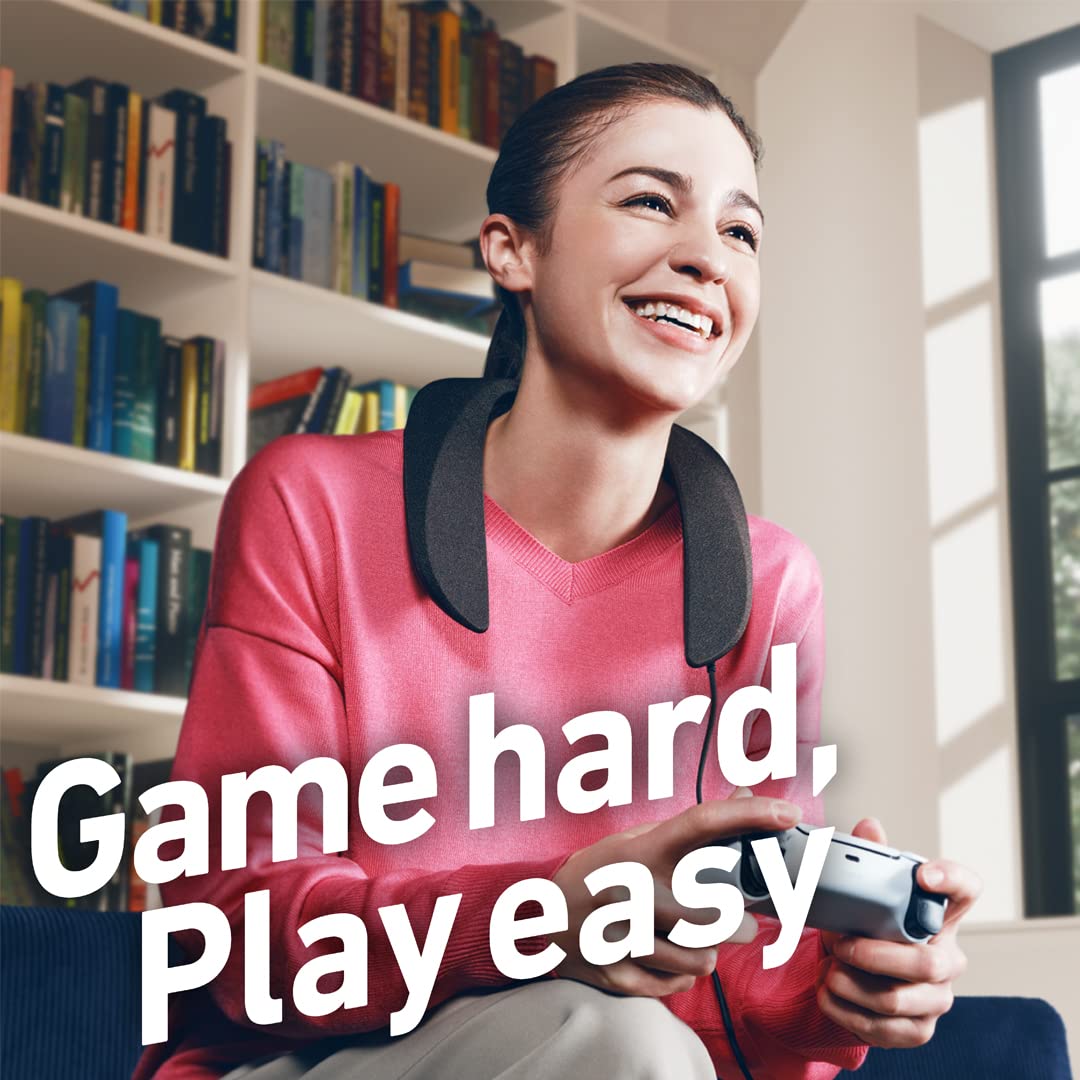 Panasonic SC-GN01E-FF Final Fantasy głośnik gamingowy zakładany na szyję (4-kanałowy głośnik surround, 3 tryby dźwięku, podwójny mikrofon z funkcją redukcji szumów)