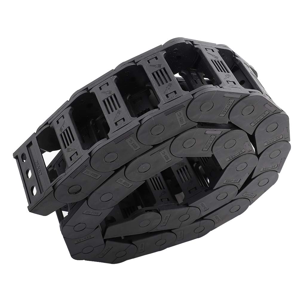 Chaîne porte Câbles, 100 cm 25 x 57 mm Nylon chaine plastique Pour l'Imprimante 3D, ouverte des deux côtés, chaîne de traînée, Transporteur pour 3D Imprimante CNC Routeur Machine