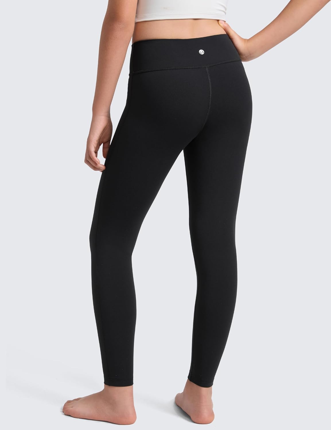 CRZ YOGA Girls Butterlift No Front Seam Full Length Yoga Leggings - Athletic Sports Casual Pants Tights Kids Teen - Image 3