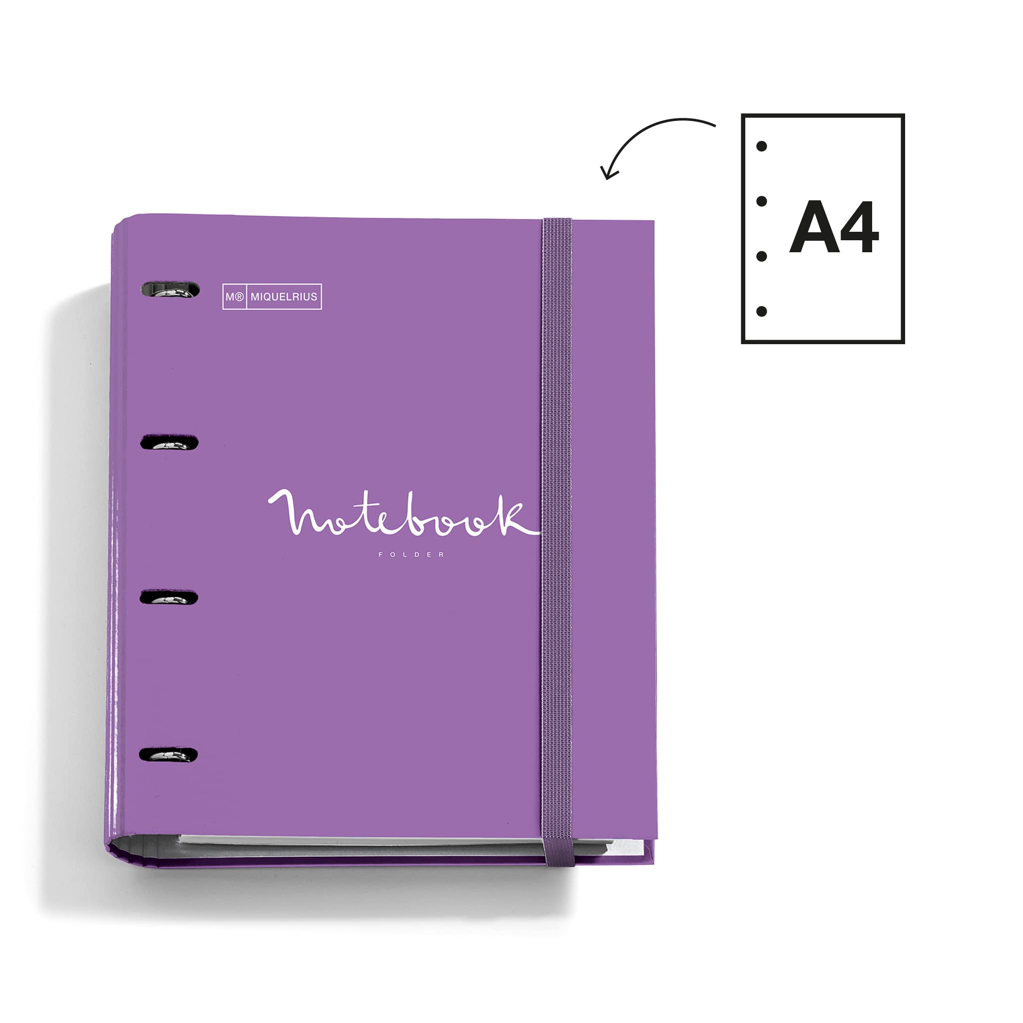 Miquelrius Carpeblock, Lime 4 Anneaux En D Avec Recharge De 100