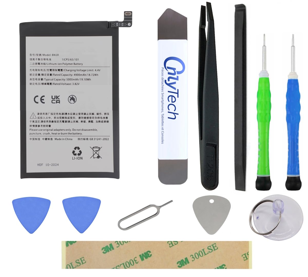 BN5R - BaterÃa de repuesto para Xiaomi Redmi A3-5000mAh de calidad idéntica con kit de reparación de 10 herramientas