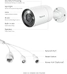 REOLINK 12MP PoE IP Caméra extérieure, Caméras de surveillance des balles 120° FoV, Détection de la personne intelligente/du véhicule/de l'animal, 700lm vision nocturne couleur, deux façons de parler, jusqu'à 256GB microSD Carte, RLC-1212A