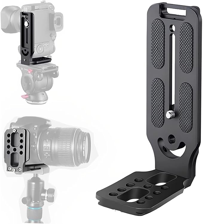 REYGEAK DSLR Camera L Bracket Vertical Horizontal Switching Tripod