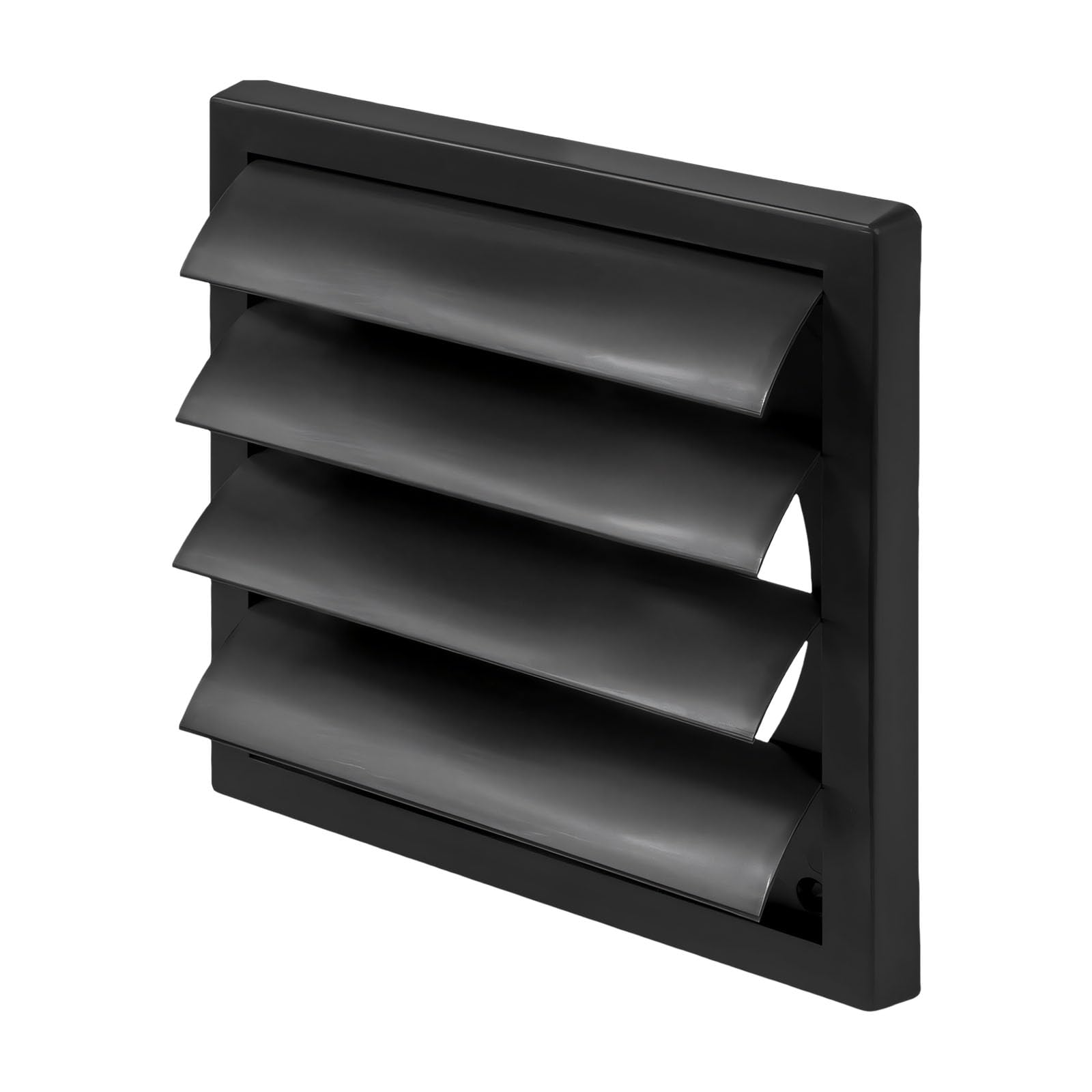 Geavonyg 8 Inches Upgrades Dryer Vent Cover With Louvered Grille & Flanges Outdoor Dryer Vent Hoods Abs For Weatherproof Protect Outdoor Outlet Cover