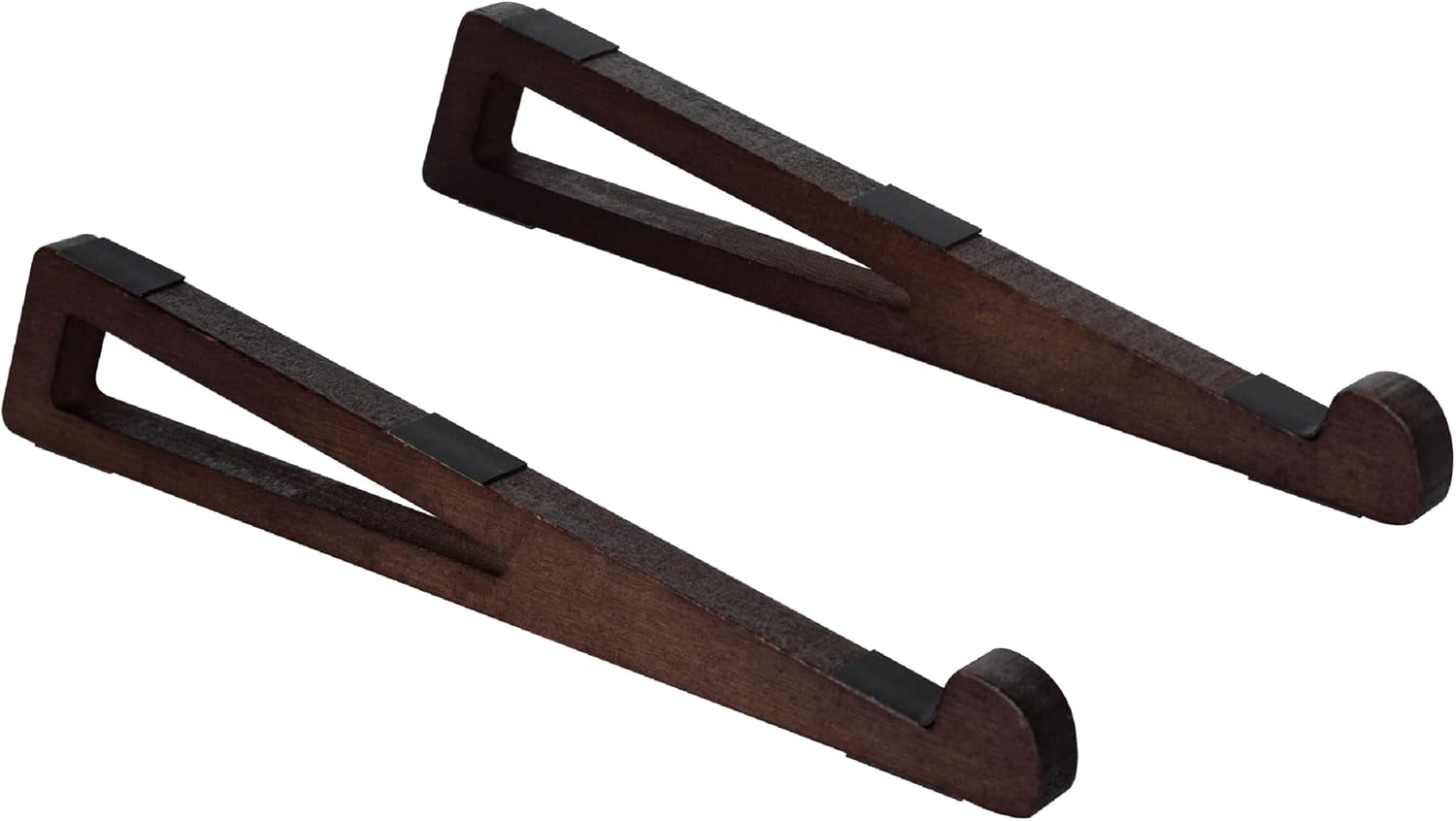 Bamboo Laptop Stand for Desk – Ergonomic, Space-Saving, Lightweight Stand for Laptops, iPads, and Tablets (Brown)