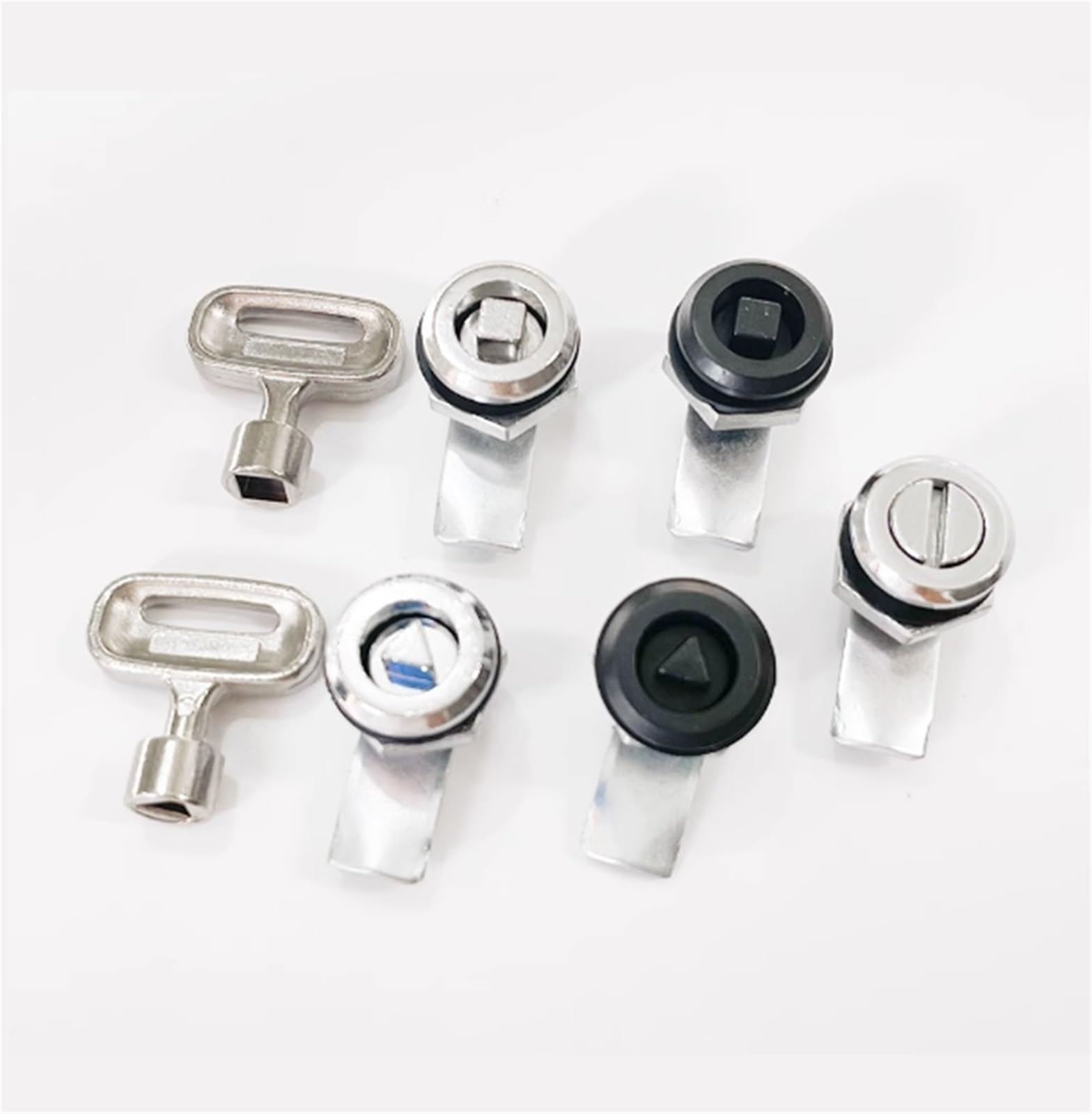 Ntbpeyzvqf Triangle White Ms845-2 Inner Triangle Lock Cylinder Small Tongue Industrial Machinery Equipment Ms845-1 1Pcs(Triangle White)
