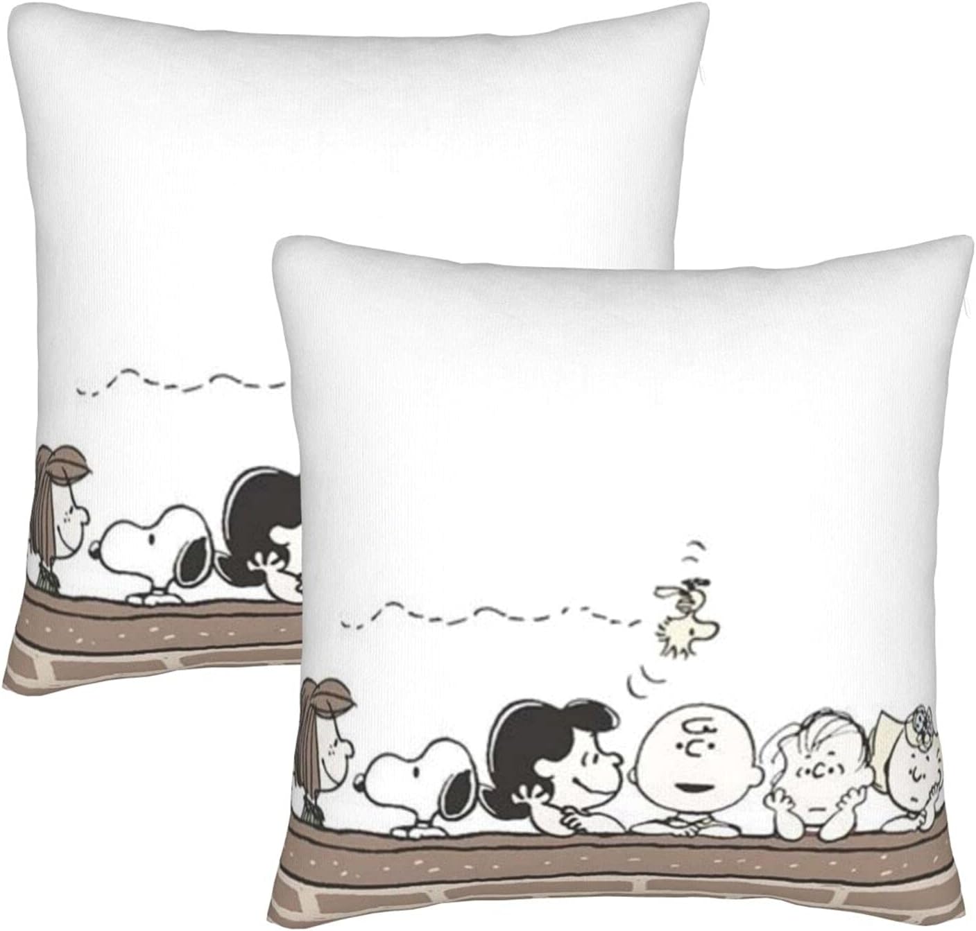 スヌーピー クッションカバー 座布団カバー 抗菌 防臭 おしゃれ 手触り良く 滑らか 四季兼用 静電気防止 速