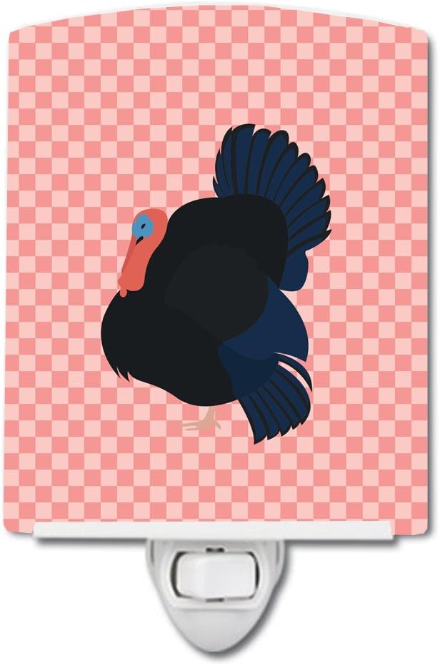 Caroline's Treasures BB7985CNL Norfolk ブラック 七面鳥 ピンク チェック セラミック