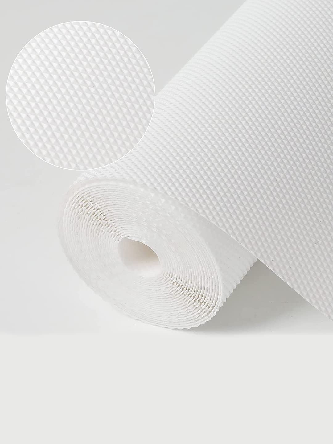 Amazon Brand ? Umi EVA 5 Metre Roll Super Strong Anti-Slip Mat for Kitchen,Bathroom Floors,Cabinet, Drawer,Shelf Mat Liner Sheets Shelf Roll,Fridge Mat,Table Mat,Office,Cars (5Mx45cm, Milk White)