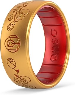 Disney Princess and Villains Silicone Ring - Comfortable and Flexible Design - 6.6mm Wide and 1.75mm Thick