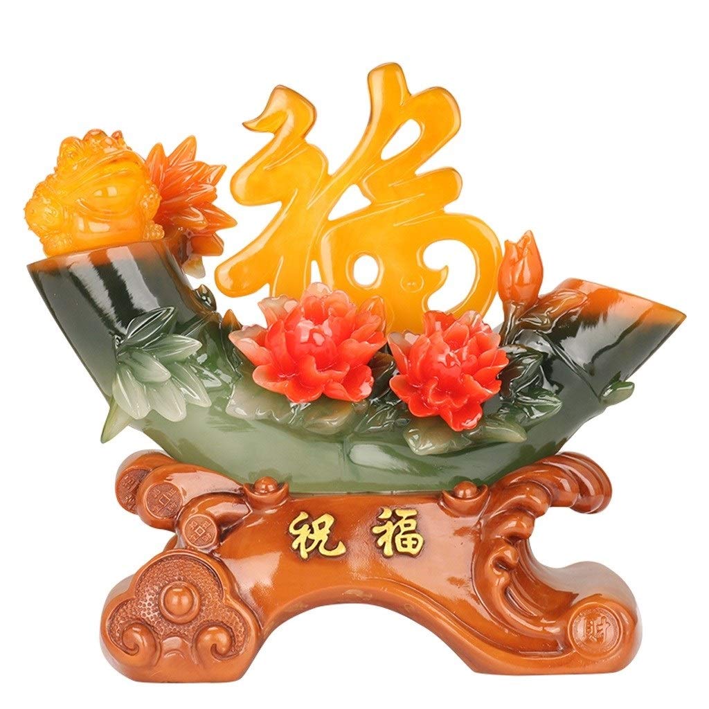 Fengshui Lucky Ornament Decor Feng shui szczęście bambusowy błogosławieństwo dekoracji pieniądze żaba/pieniądze ropucha przyciąga bogactwo wystrój Wangcai dekoracje dekoracje domowe dekoracje dla bo