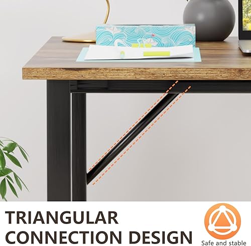 Vista 156 de BestOffice Escritorio para computadora, escritorio de oficina en casa, estilo moderno y simple para oficina en casa, estudio y escritura