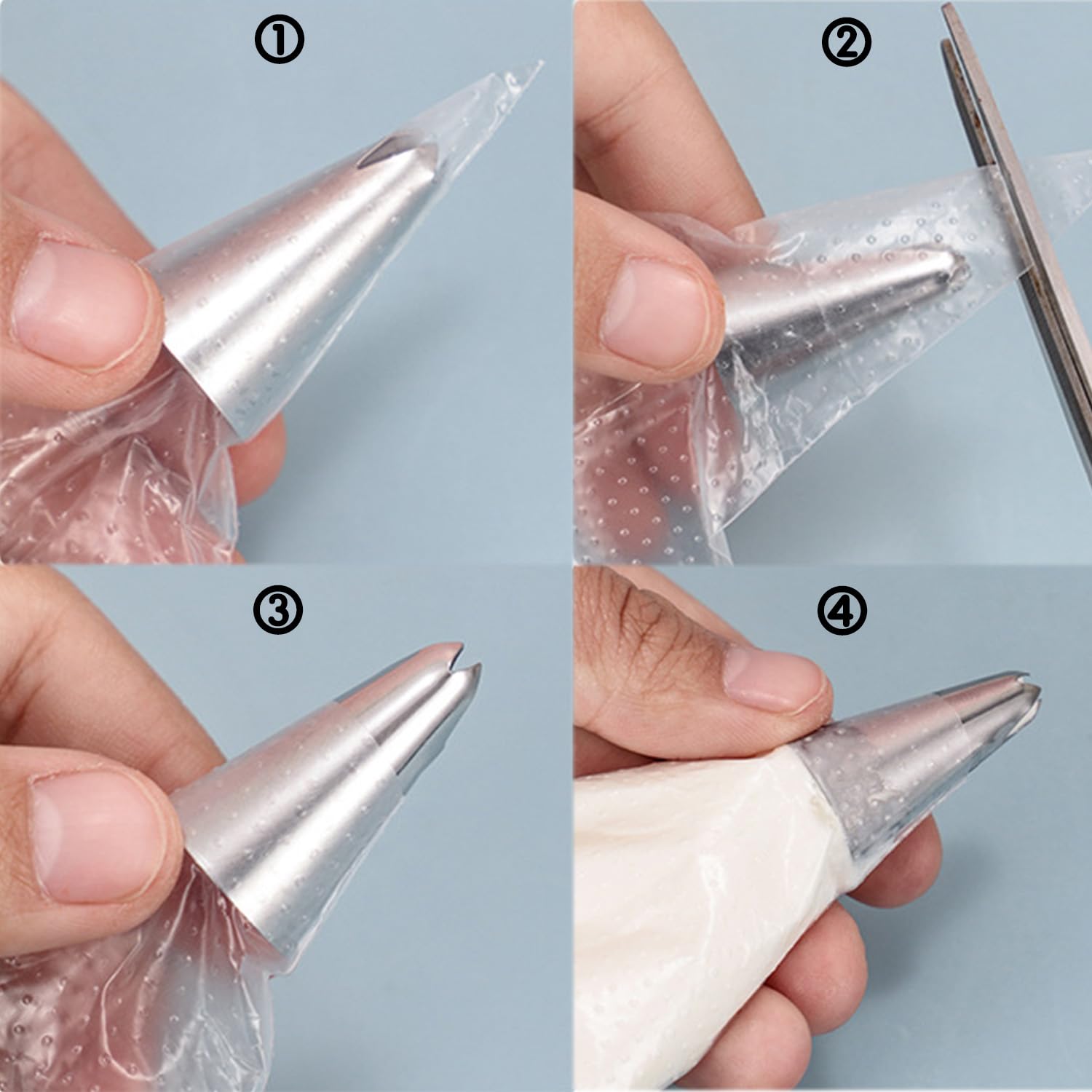 Poches à Douille Jetables Professionnelles pour Pâtisserie - Lot de 100