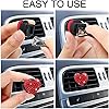 5 Pcs Bling Red Hearts Air Vent Clips, Heart Shape Crystal Car Air Vent Clip Charm Car Air Fresheners for Women Rhinestone Diffuser Vent Clip Cute Decor Bling Cars Accessories,Interior Accessories #5