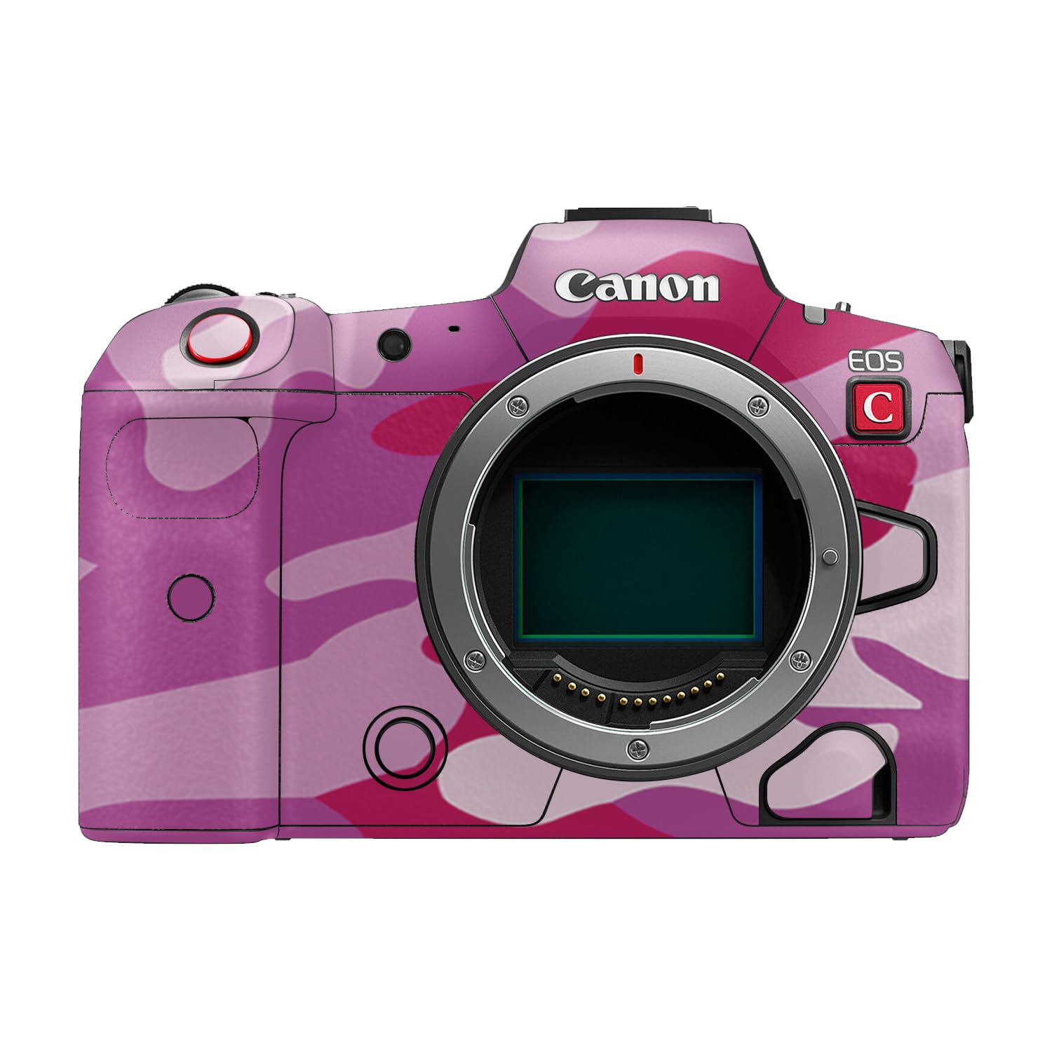 Camera Skin Compatible with Canon EOS R5C (2022) - Pink Camo - Premium 3M Vinyl Protective Wrap Decal Cover - Easy to Apply | Crafted in the USA by MightySkins