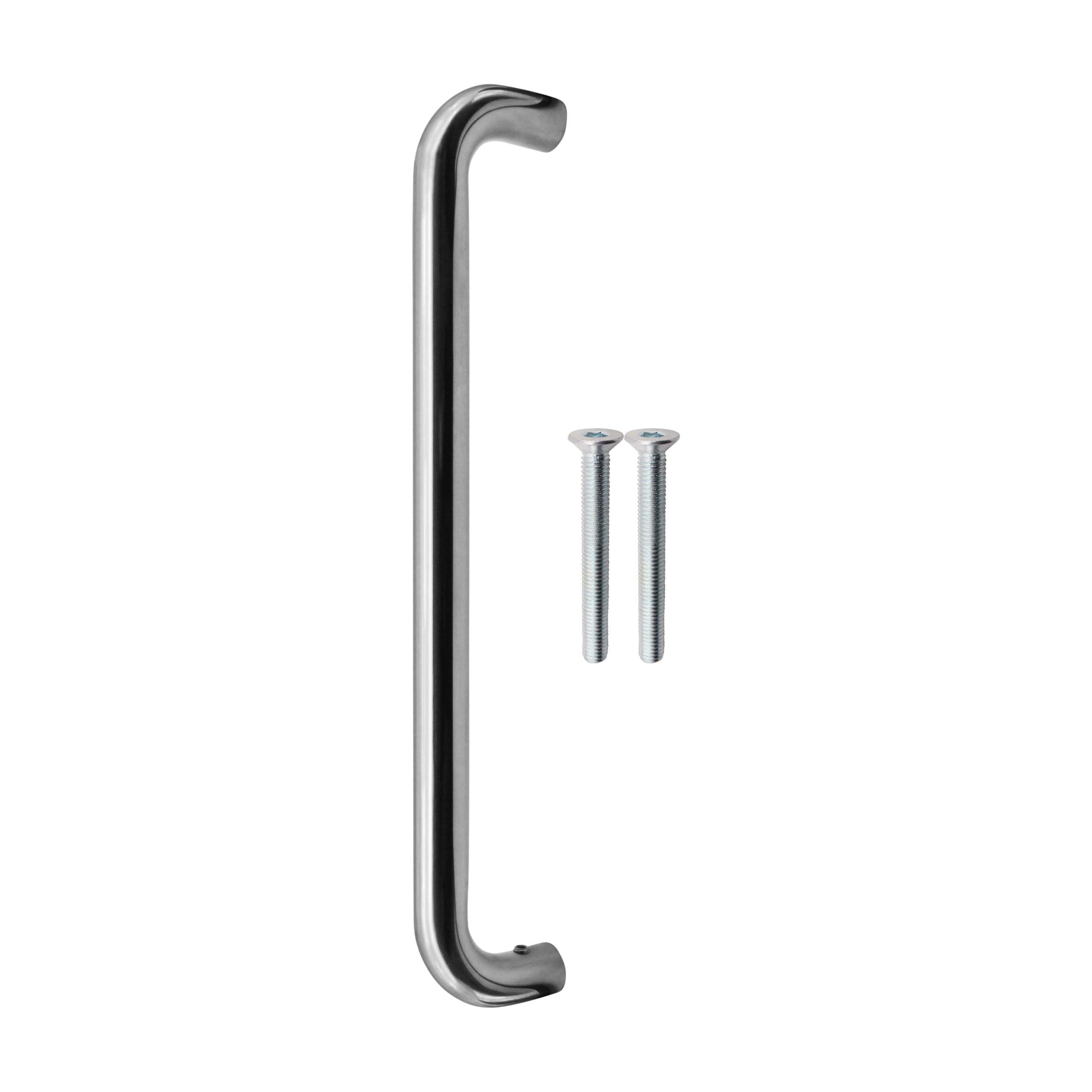 EAI Door Pull Handle, 300 x 19mm Commerical Door Pull D Handle Polished Stainless Steel for Schools, Offices, Shops & More