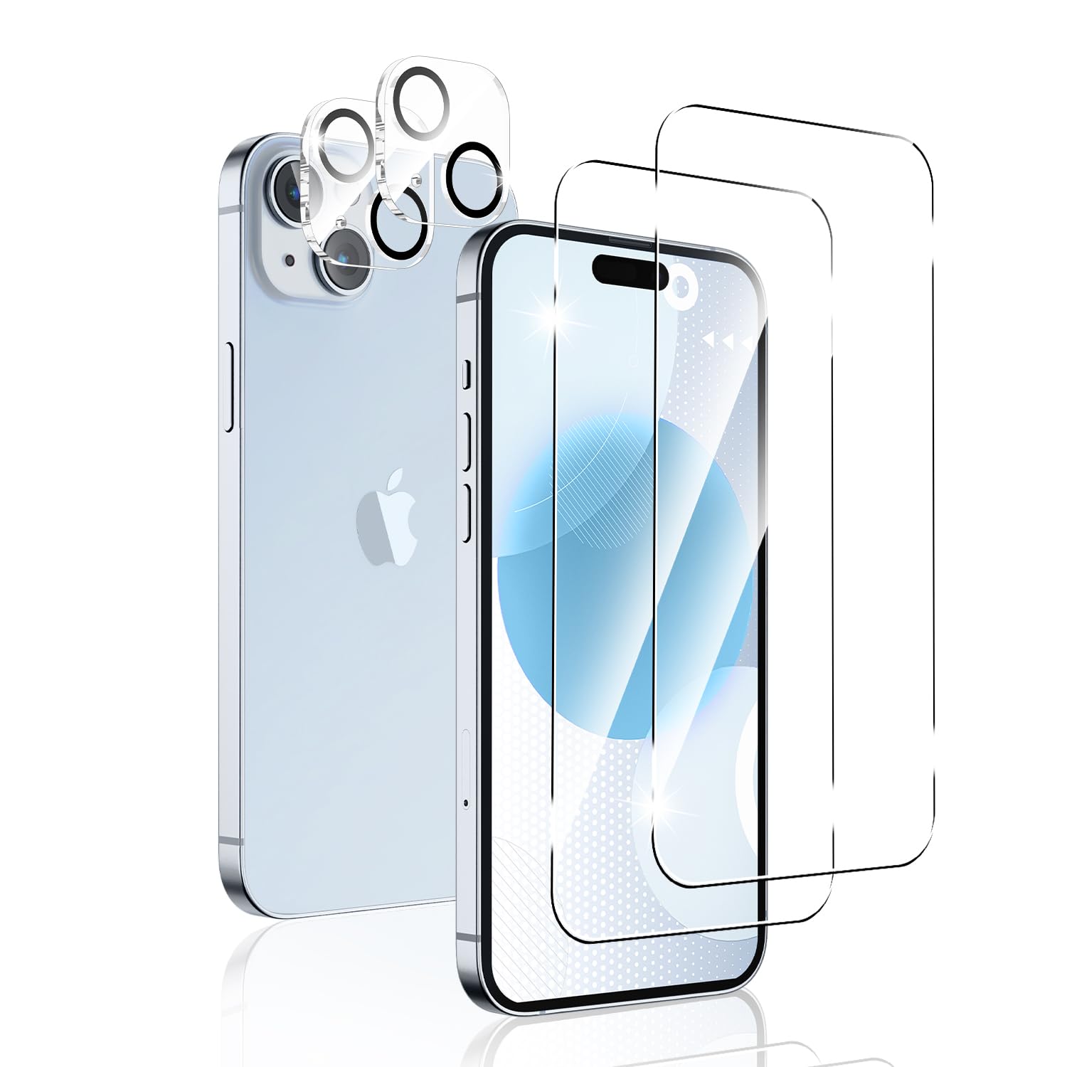 Amazon | Freeluck iPhone 15 ガラスフィルム 2枚 + iPhone15カメラ 