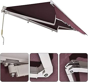 Amazon.co.jp: 日除けシェード オーニングテント 伸縮式 オーニング