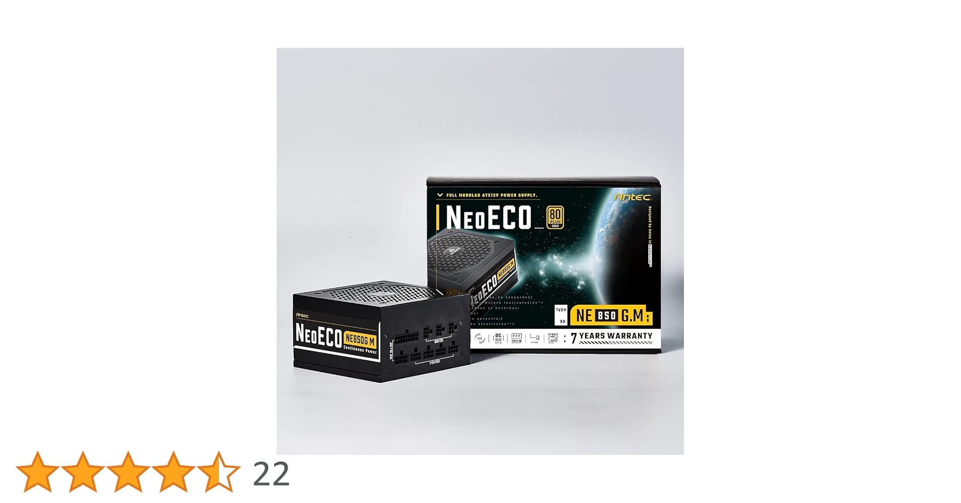 NeoECO Gold NE850G M ブラック　80 Plus Gold ANTEC NE850G M ATX 3.0 | 株式会社リンクスインターナショナル