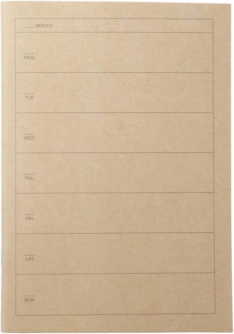 Undated Weekly Planner - A5 by MUJI