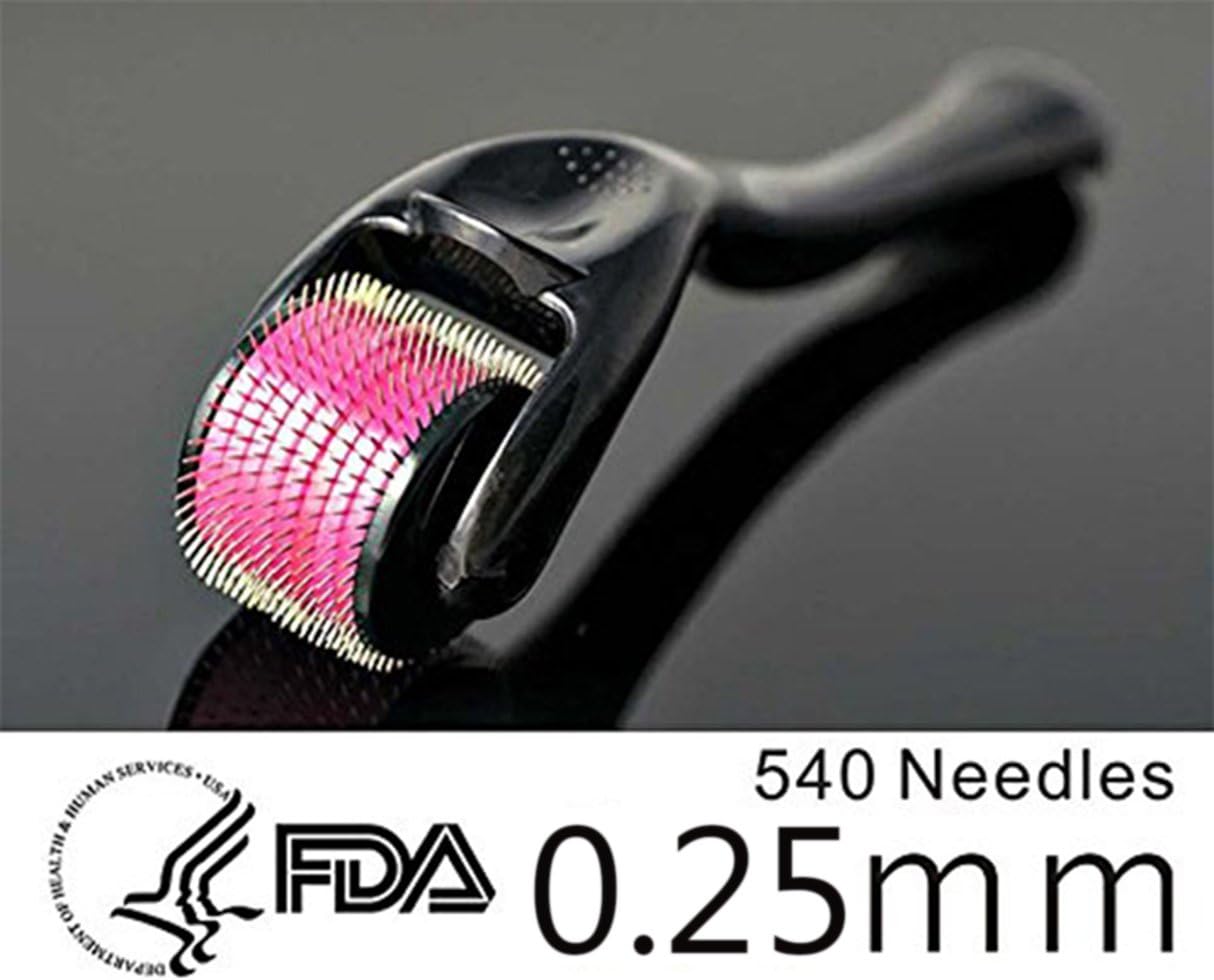 EPHVODI 540 Derma Micro Needle Roller with Professional Facial Skin Care for Aging, Facial Skins, Light Wrinkles, Scars, 0.25mm-1.5mm