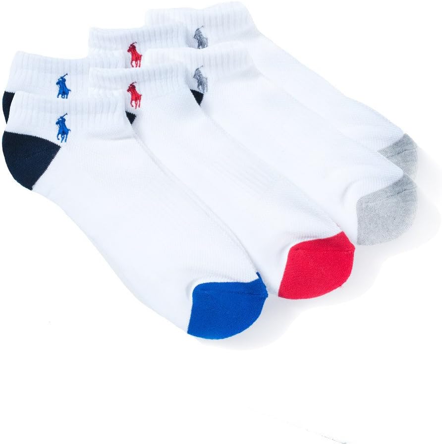Polo 6 Pack Peds Socks White 0