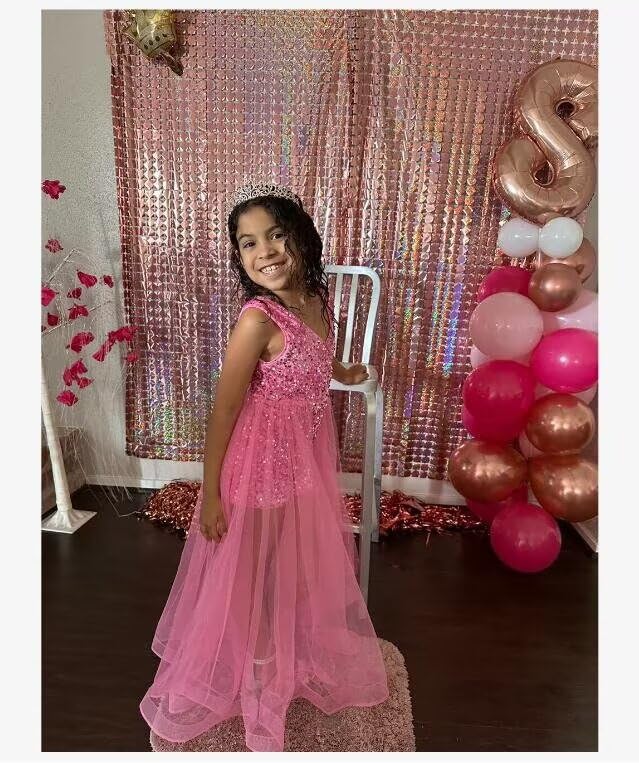 Jumpsuits Pageant Dress for Girls V Neck Sequin Ball Gowns Toddler Performance Short Tulle Flower Girl Dress4