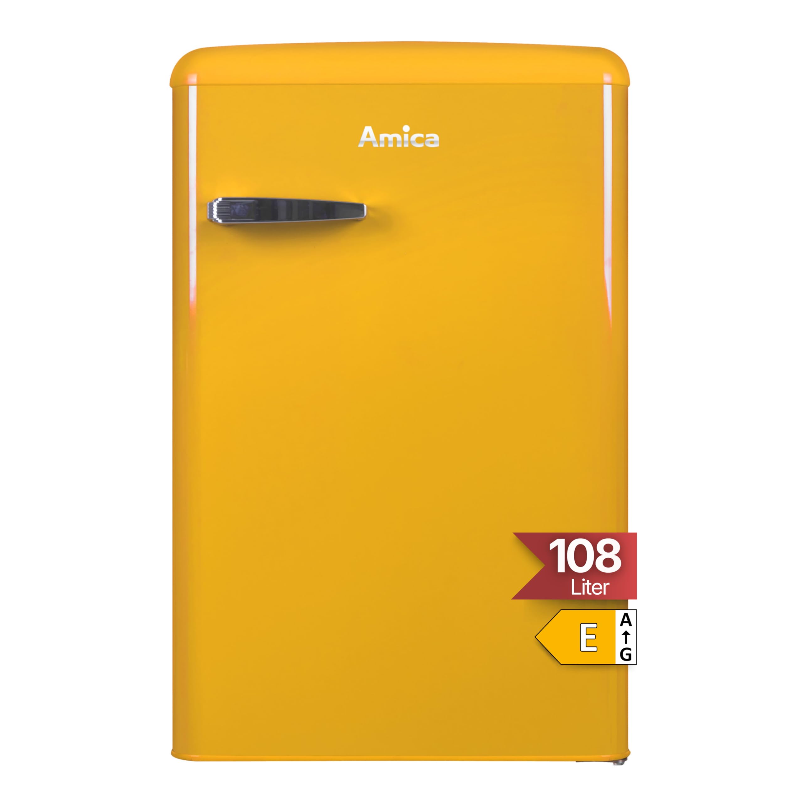 Amica Retro Kühl-Gefrierkombination 108 L 87,5 x 55 x 61,5 cm KS 15613 Y