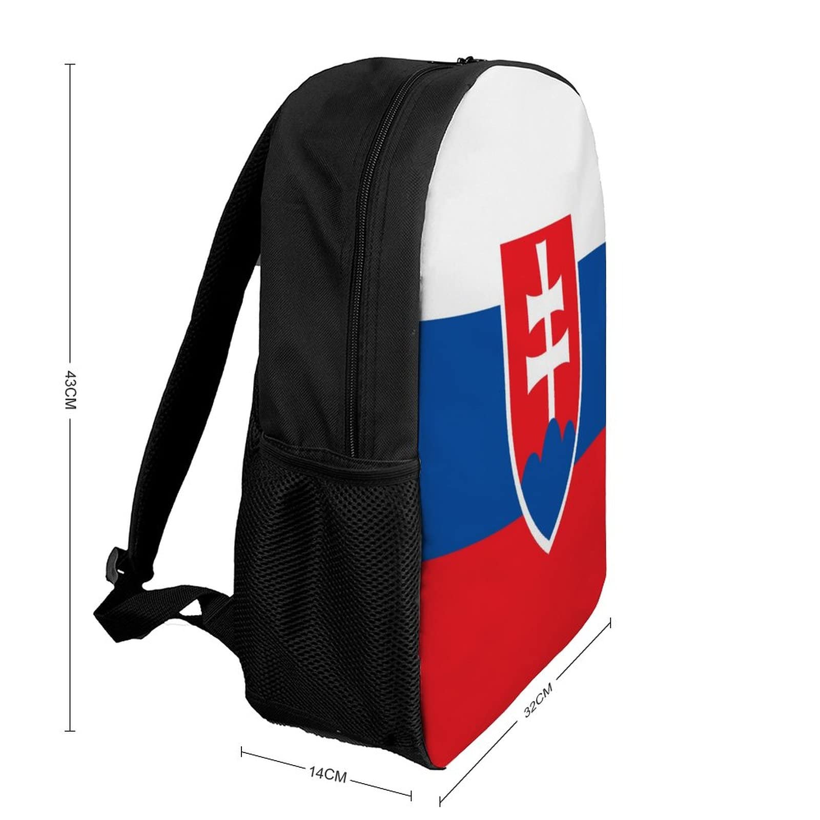 FYCFSLMY Slovak Flag Backpack with Adjustable Straps, Suitable for Travel Picnics Activities