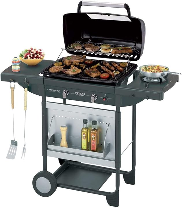 Grill barbecue a gas campingaz texas revolution nero 80 x 33.5 x 40 cm 3000003045