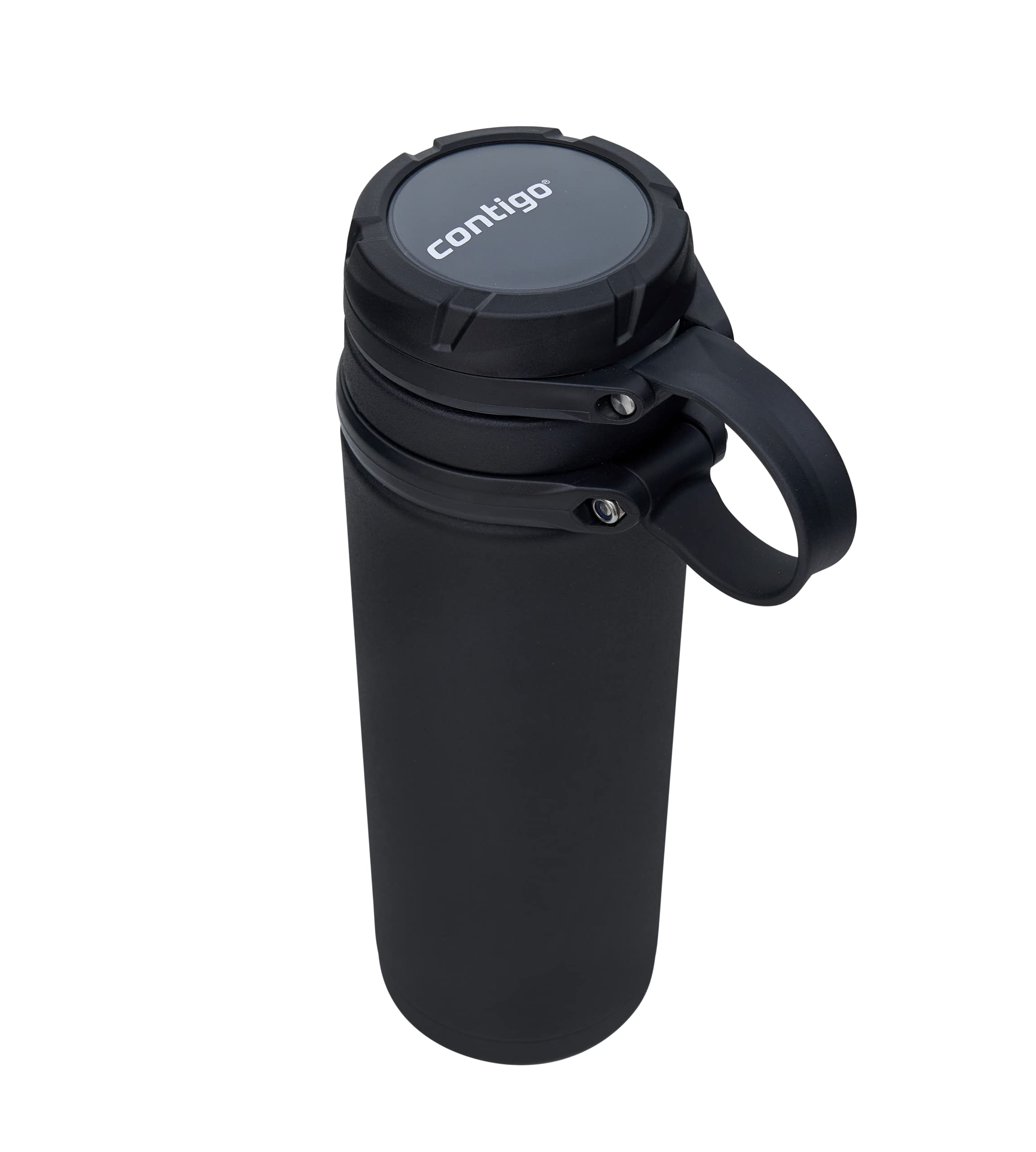 Contigo Fuse Edelstahl Trinkflasche, 100% auslaufsicher, große Wasserflasche mit breitem Schraubverschluss, hält Getränke bis zu 30 Stunden kalt, Premium Outdoor Thermoflasche, 700 ml