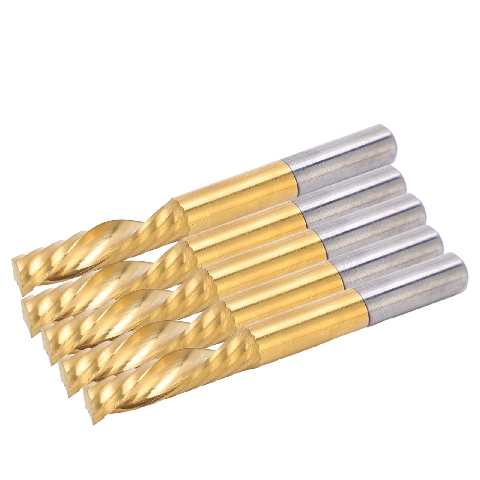 FTVOGUE Metal Nieżelazny Frez Palcowy, 6x25x60 Mm Ti Powlekany 1 Ostrze