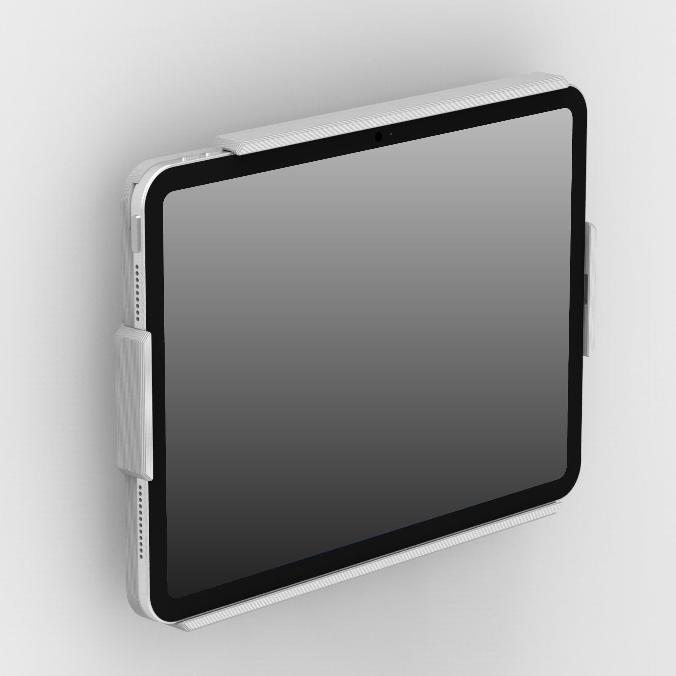 VidaMount White Open Enclosure and Fixed VESA Slim Wall Mount [Bundle] Compatible with Amazon Fire 7