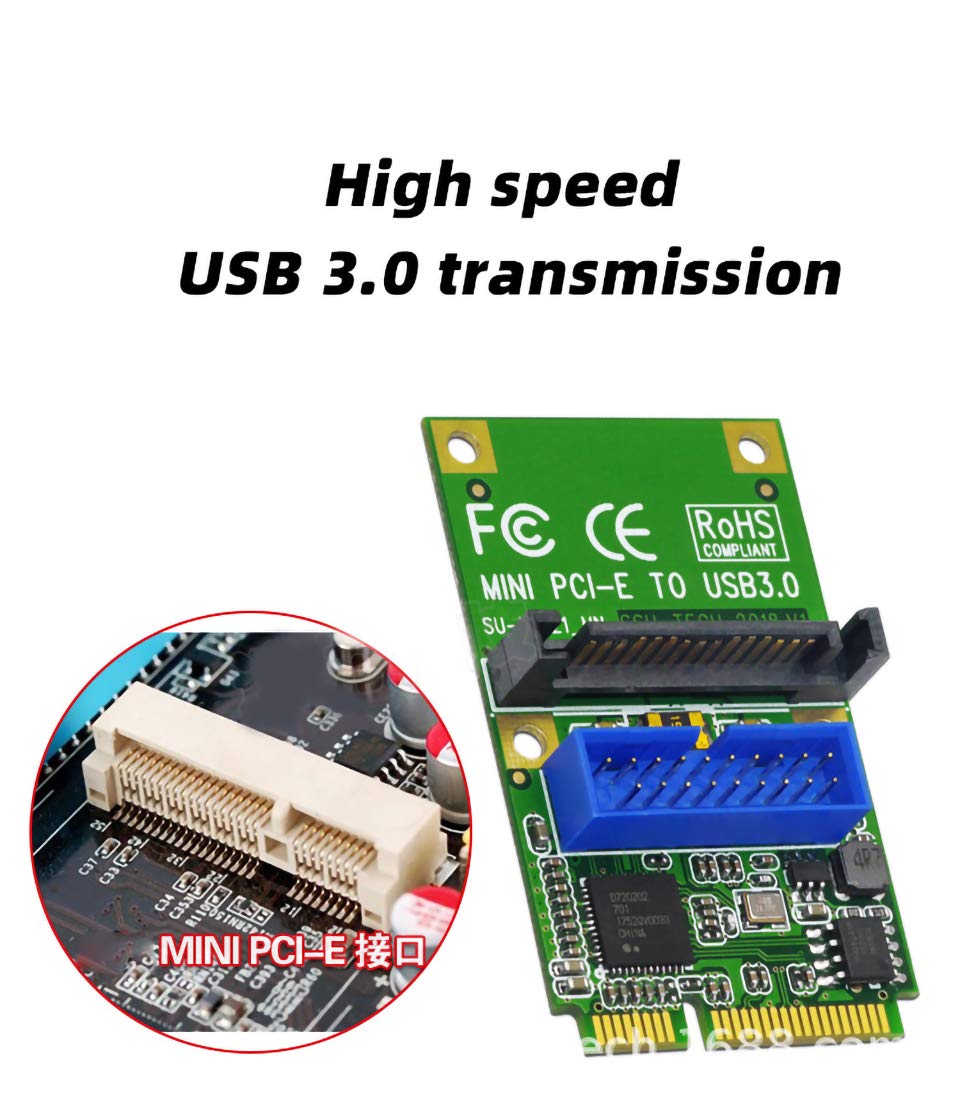 Amazon.com: JMT Mini PCI-E to USB 3.0 Adapter Card MINI PCI