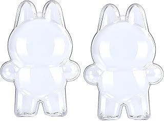 [Firmiarii]Labubu対応 ラブブビッグ・イントゥ・エナジー 専用ラブブケース透明 エナジー（1/2/5個） ラブブカバー らぶぶ エナジー ラブブ保護ケース クリアディスプレイケース 防塵 保護カバー プラスチック製 (ぬいぐるみ本体は含まれません)