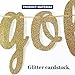Stay Golden Glitter Gold Banner, Golden Birthday Banner, Golden Girls Party Decorations(Gold)